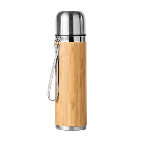 Διαφημιστικά Θερμός Μπουκάλι bamboo 420ml με κενό αέρος