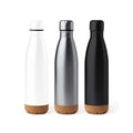 Θερμός Μπουκάλι με bamboo πάτο520ml art